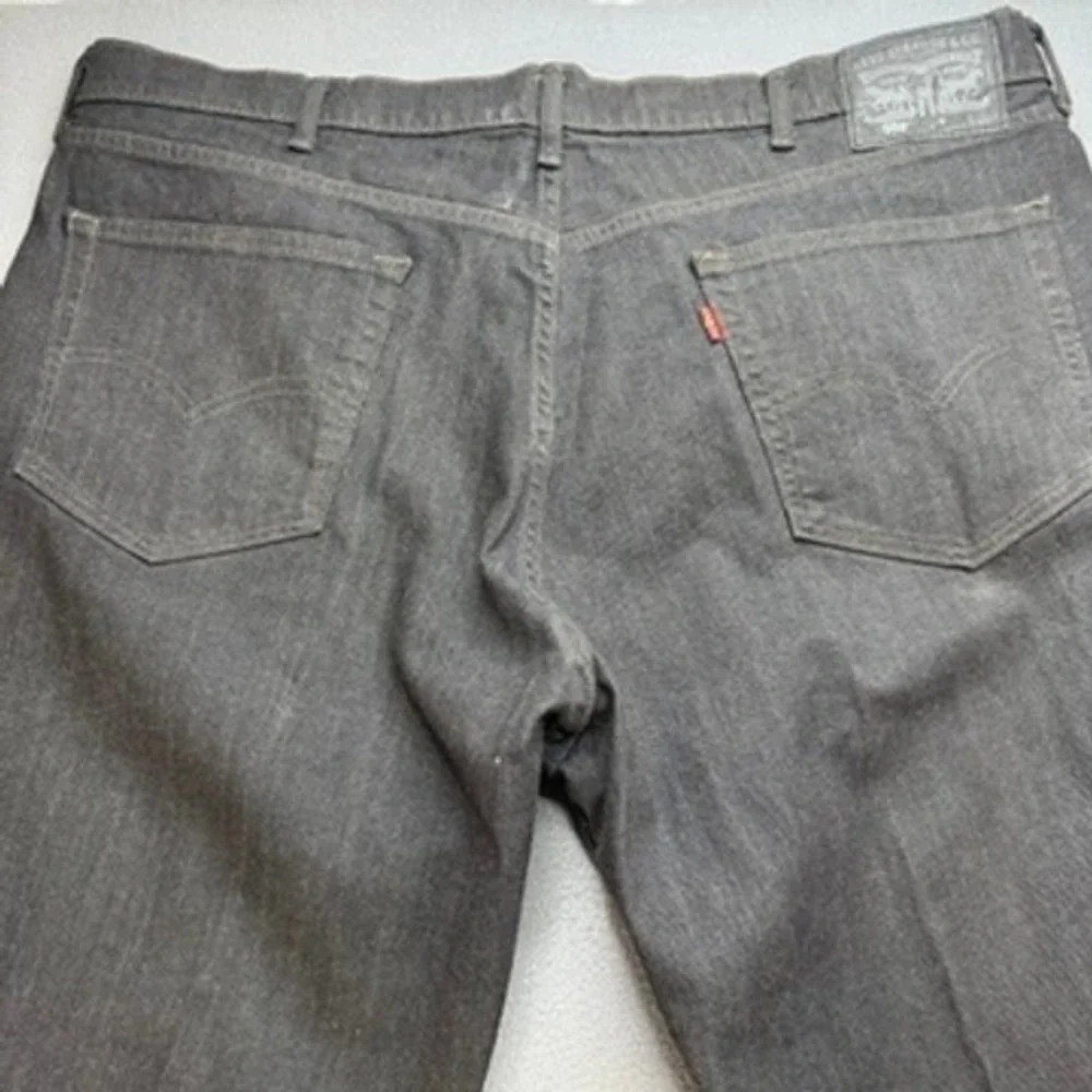 Levis 559 Jeans Relaxed Straight Fit 42x36 (FIT 42x35) Black Denim Stretch Pants